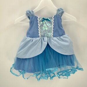 Dress Up Fairytale Princess Costume Dress Blue Tulle Gnatygren Size 90 (2T) Kids
